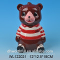 Popular bear ceramic money bank,ceramic saving box,ceramic money jar